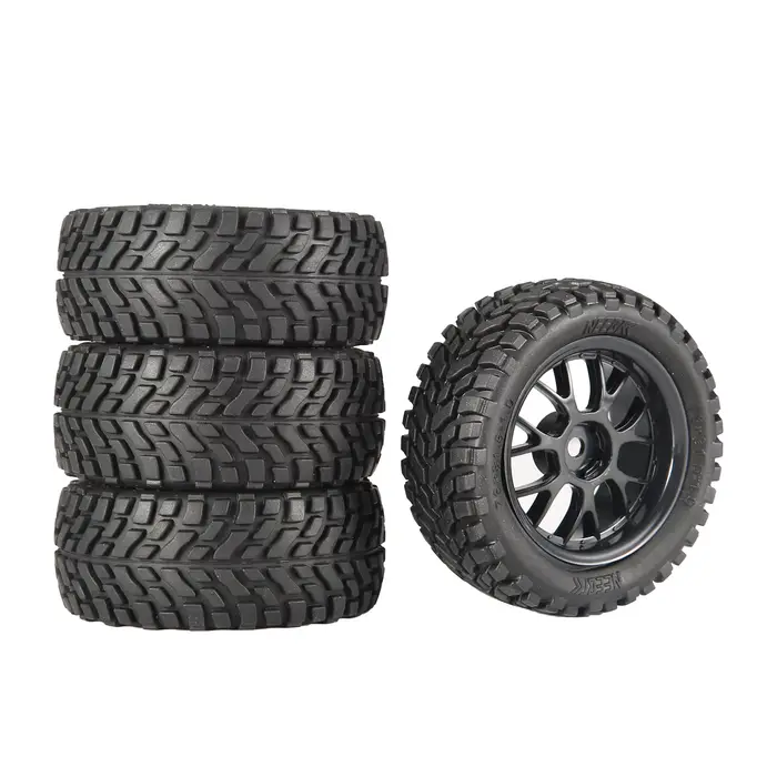 Pneus de Buggy tout-terrain de 1.9 pouces, 75mm, roue de 12mm, moyeux hexagonaux en caoutchouc pour 