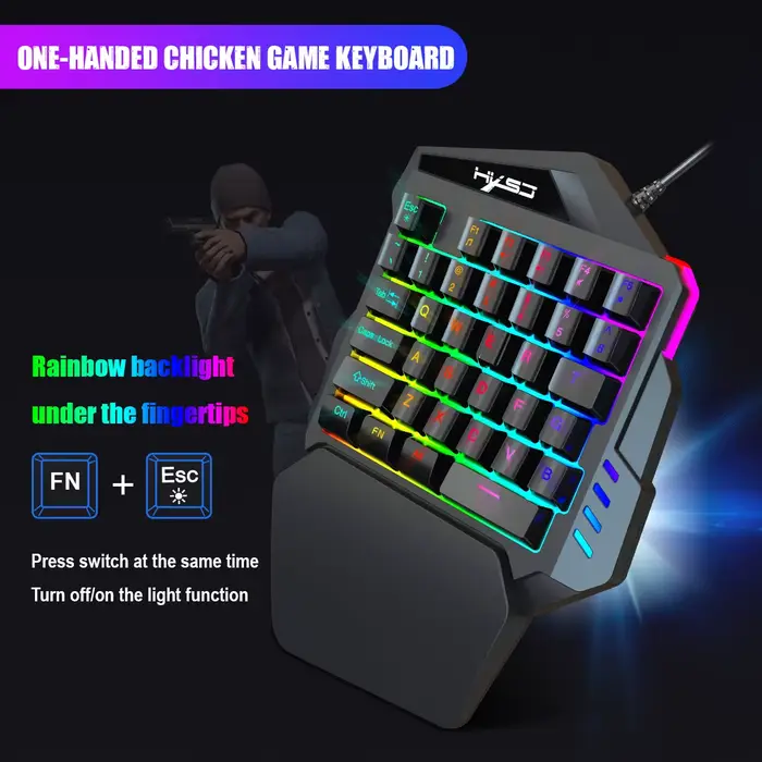 Clavier de jeu ergonomique à une main