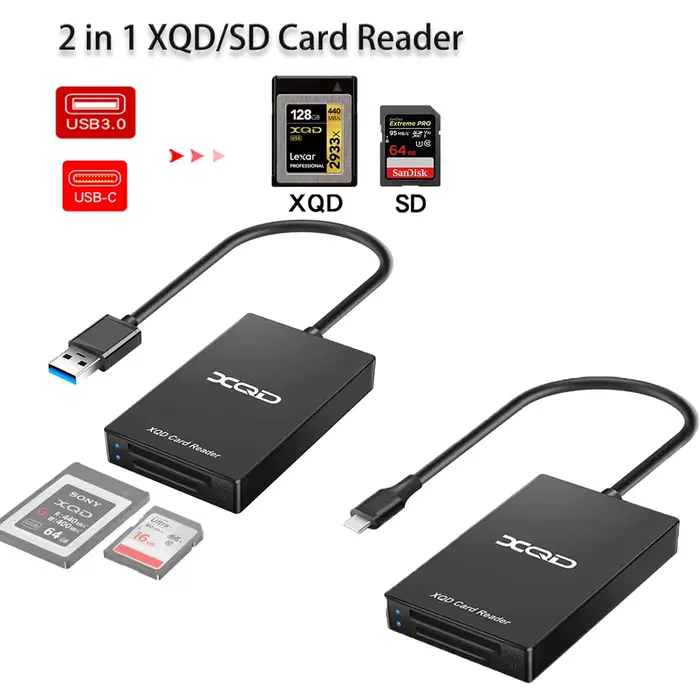 Lecteur de carte SD XQD multifonction
