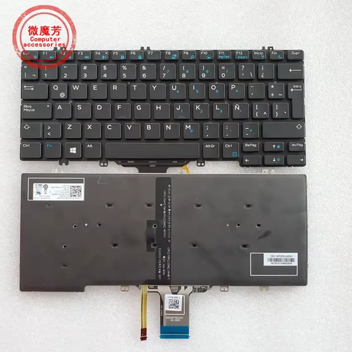 Clavier d'ordinateur portable BR pour DELL E5280 E7280 E7380 E7220 Latitude 5290 7290 7380 7389 7390 5288 5289 E7390 E7290 E5290