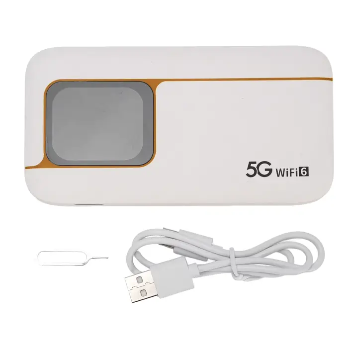 Hotspot Mobile WiFi 6 5G, écran tactile de 2.01 pouces, routeur WiFi Mobile Portable 7100mAh avec em