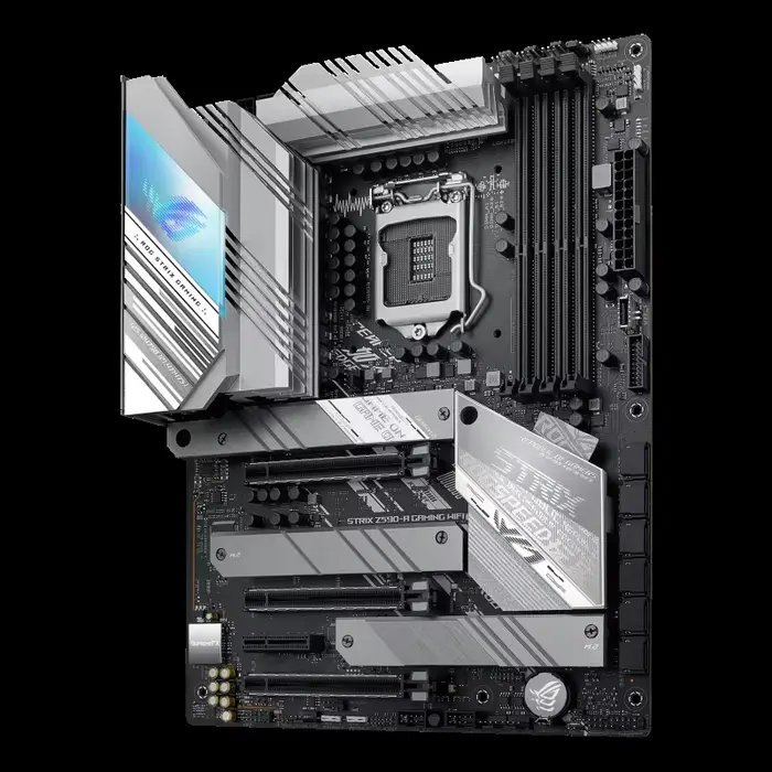 ASUS ROG Strix Z590-A Gaming WiFi 6 LGA 1200 (Intel 11e/10e génération) ATX White Scheme Carte mère de jeu