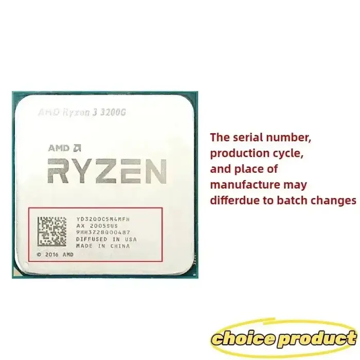 Processeur AMD Ryzen 3 R3 3200G 3