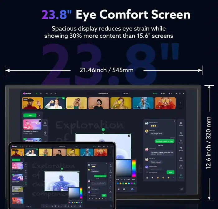 Écran tactile IPS 23.8 pouces