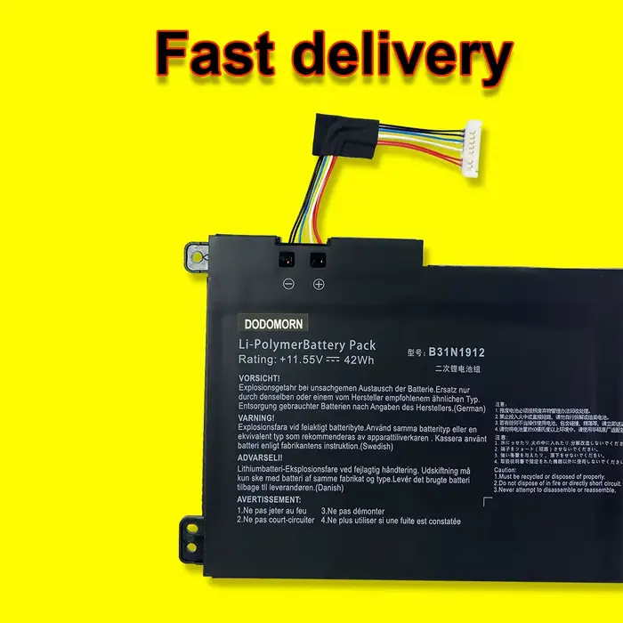 B31N1912 pour For Asus VivoBook 14 E410MA E510MA L410MA L510MA E410KA E510KA R522MA F414MA série C31N1912 batterie d'ordinateur portable 11.55V 42Wh