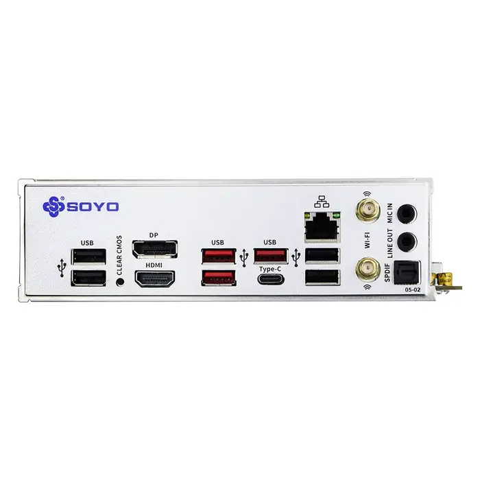 SOYO B850M ARGB carte mère WIFI6 MINI-ITX double canal DDR5 M.2 PCIE5.0 TYPE-C AM5 Socket AMD B850ITX Support (900X 7800X3D)