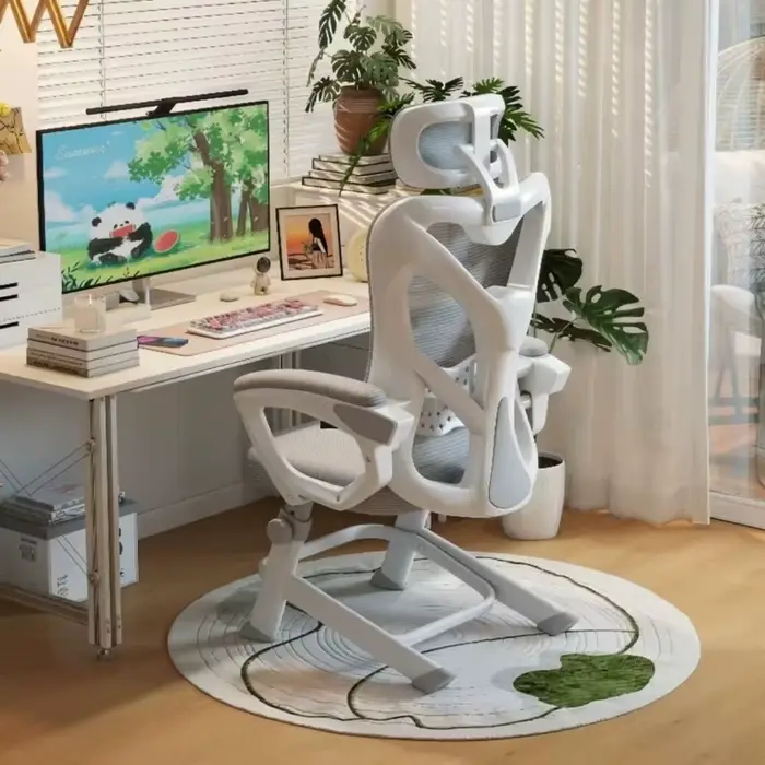 Chaise d'ordinateur, chaise de bureau à domicile, siège confortable inclinable pour une assise sédentaire, chaise ergonomique de jeu et de relaxation, mobilier de siège