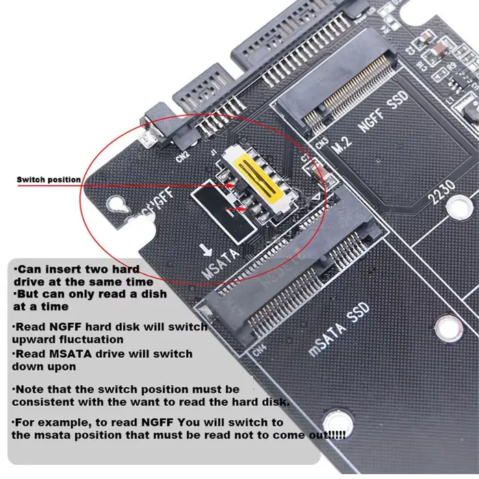 Boîtier de conversion de disque dur SSD M.2 vers SATA3 externe Coolcirc
