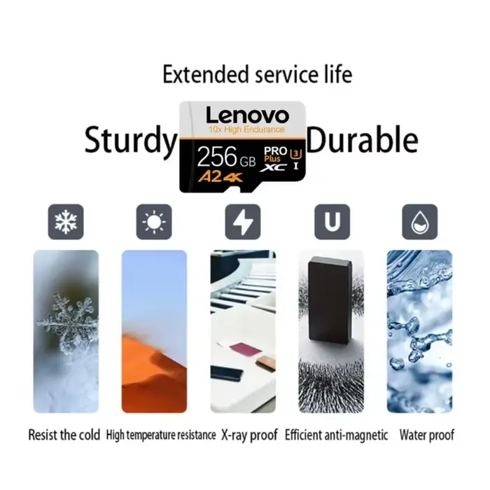 Carte mémoire SD Lenovo 256GB 512GB classe 10