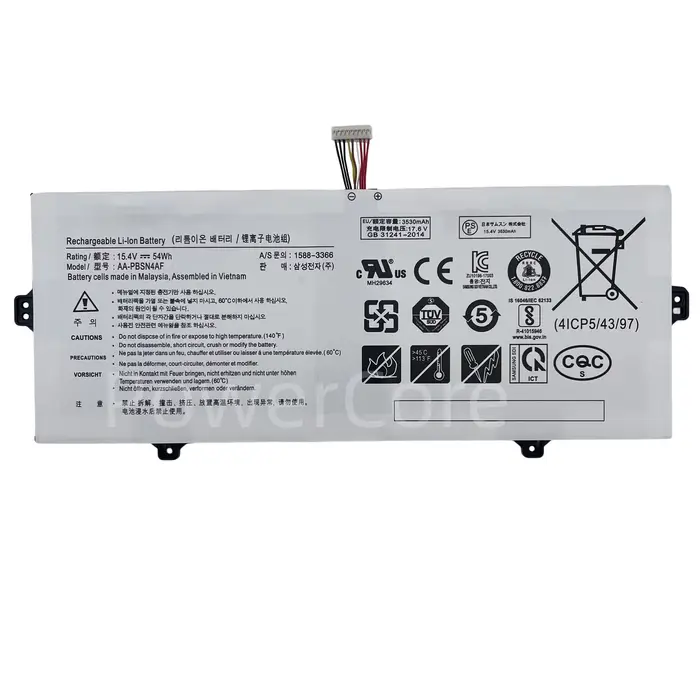 Batterie d'ordinateur portable neuve de haute qualité AA-PBSN4AF pour Samsung Galaxy Book NP730QCJ N