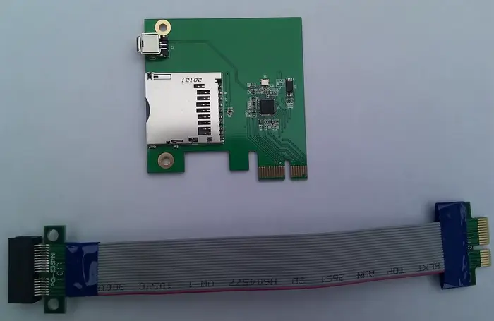 Lecteur de carte PCIE vers SDIO pour ordinateur de bureau Support SD SDHC SDIO2.0 gagnant MP230