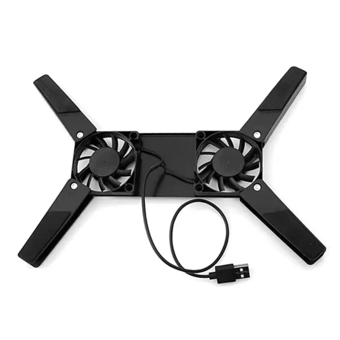 Refroidisseur d'ordinateur portable portable de haute qualité, pliable, avec double ventilateur, ali