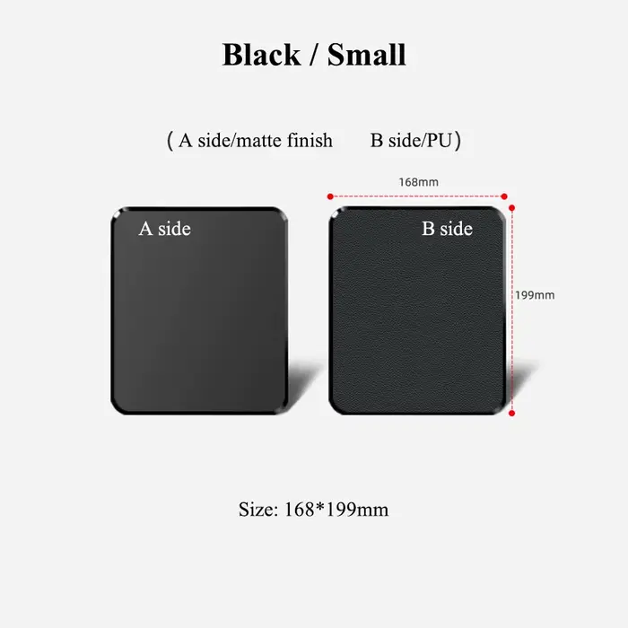 Tapis de souris rigide de jeu, Surface lisse, Double face, Durable, lavable, en résine PU, avec tapi