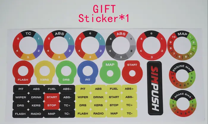SIMPUSH-Sim Wheel MOD pour MOZA R5 MOZA ES ESX MOZA CS, F1, GT3, GT4