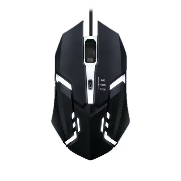Souris de jeu ergonomique lumineuse LED de haute qualité, souris de jeu filaire USB à 4 boutons pour