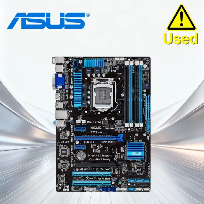 ASUS Z77-A Bureau Carte Mère Z77 Socket LGA 1155 i3 i5 i7 DDR3 32G ATX UEFI BIOS carte mère