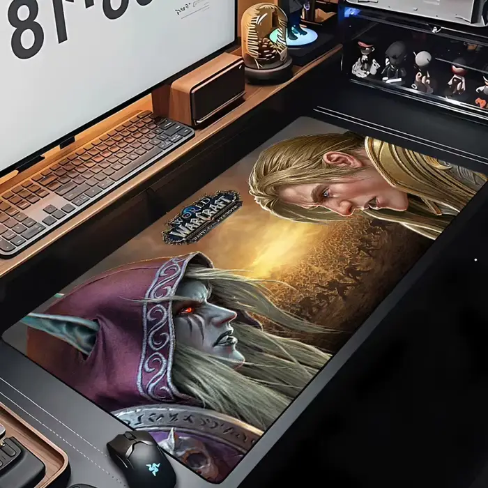 Tapis de souris de jeu média personnalisé
