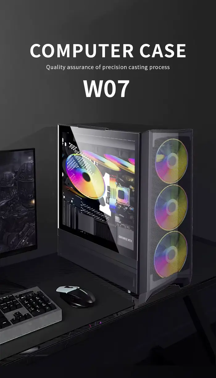 Boîtier de jeu ATX, boîtier d'ordinateur de jeu, boîtier de PC