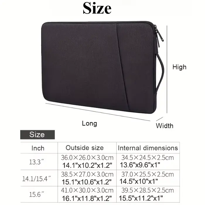 Étui pour ordinateur portable avec poignée