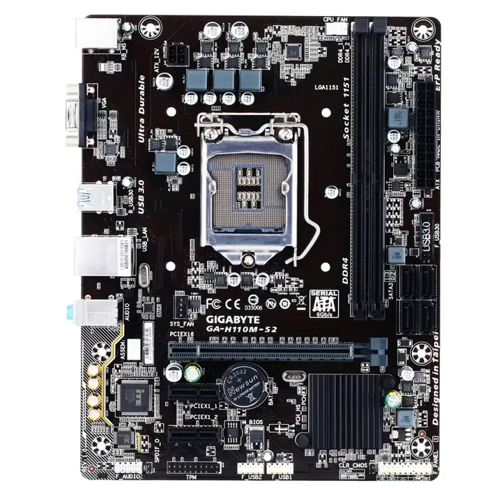 GIGABYTE GA-H110M-S2 carte mère H110 LGA 1151 i3 i5 i7 DDR4 32G