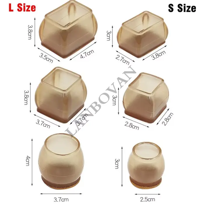 Protecteur de sol pour pieds de chaise en silicone amélioré