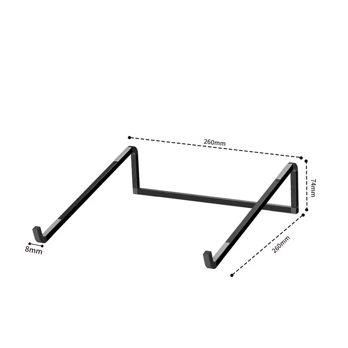 Support d'ordinateur portable pour ordinateur portable pliable et réglable en aluminium, support de 