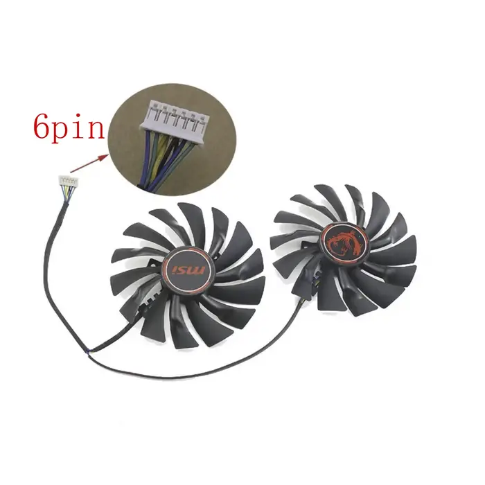 Ventilateur de refroidissement pour carte graphique MSI R9 390 R9 380 R7 370 GTX 980 980Ti 970 960 950 GAMING 95MM 4PIN PLD10010S12HH GTX 980 970 GPU FAN
