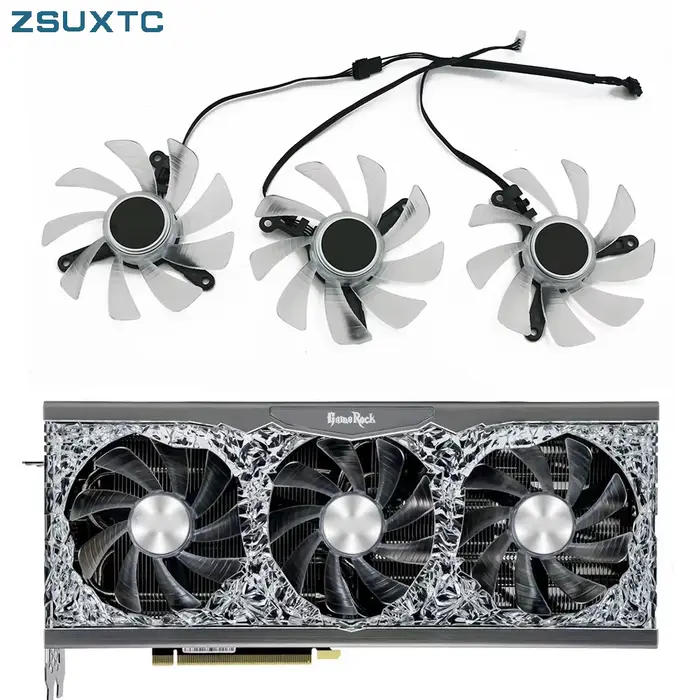 TH9215B2H-PFC01 RTX3080 RTX3090 remplacent le ventilateur de carte vidéo pour Palit RTX 3090 3080 3070Ti 3070Ti