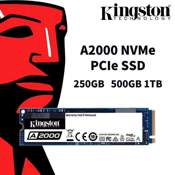 Kingston SSD A2000 NVMe PCIe M.2 2280 250GB 500GB 1TB disque dur interne à semi-conducteurs pour PC