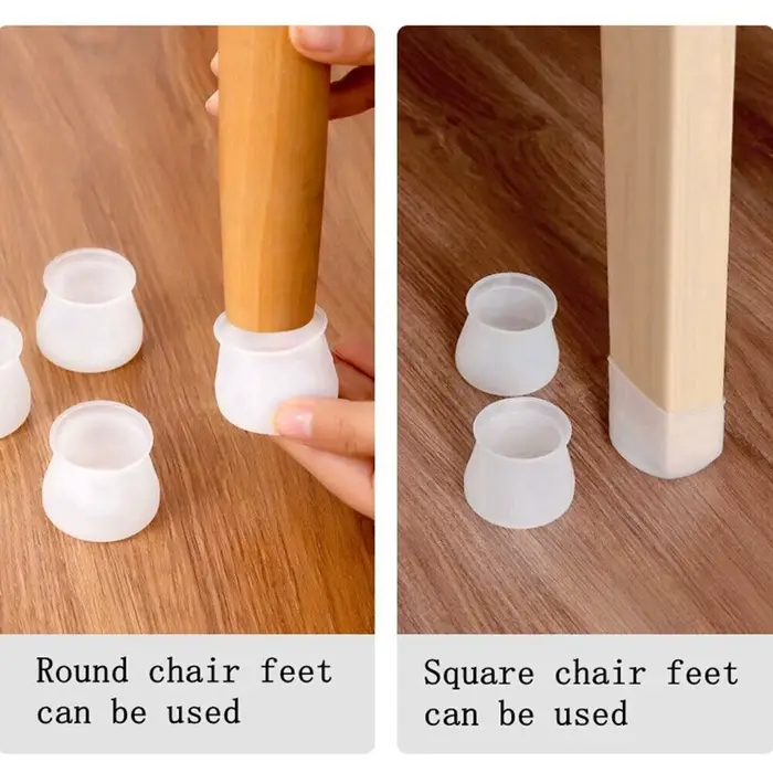 Protections universelles en silicone pour pieds de chaise