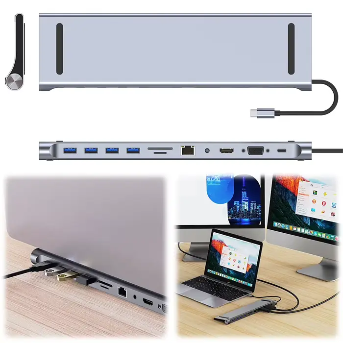 Station d'accueil USB C 11 en 1