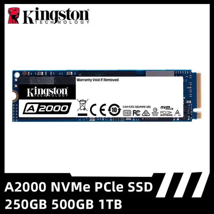 Kingston-Disque dur interne SSD NVMe PCIe, M.2 2280, 250 Go, 500 Go, 1 To, pour ordinateur de bureau