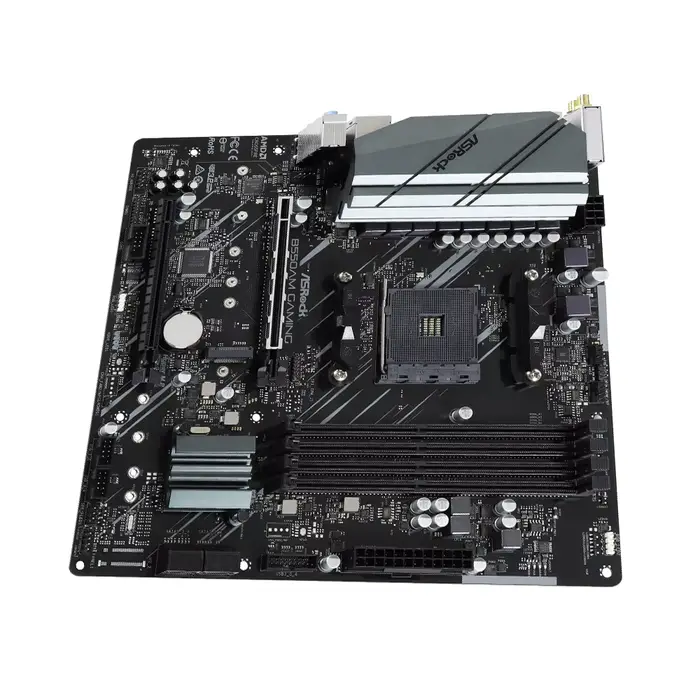 Carte mère ASRock B550AM GAMING prend en charge les processeurs 3600 5600G 5700X 5700x3D 5800X3D AMD B550 AM4 DDR4 HDMI M.2 mATX PCIe 4.0