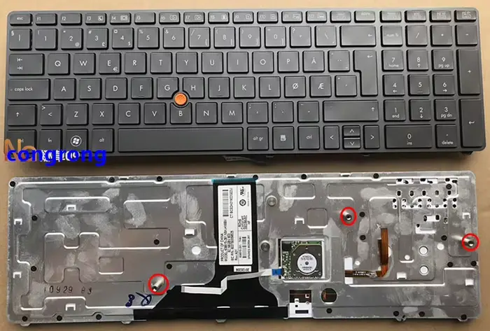Clavier d'ordinateur portable avec rétroéclairage pour HP ElitePle, 8760, 8770, 8770W, Probook 8760W