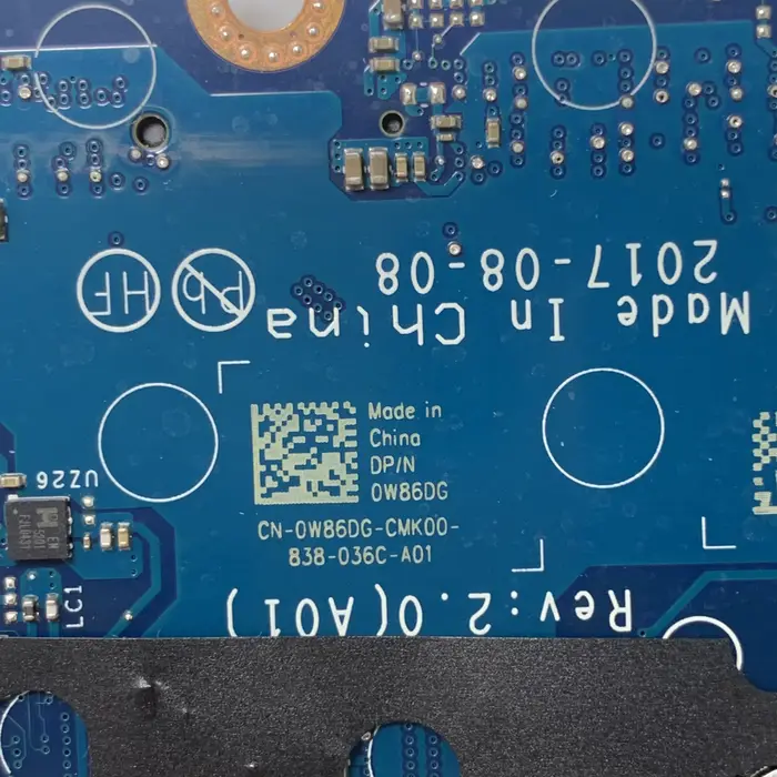 Carte mère pour ordinateur portable Dell Latitude 5480 E5480 LA-E081P avec processeur I3 I5 I7 6/7e génération