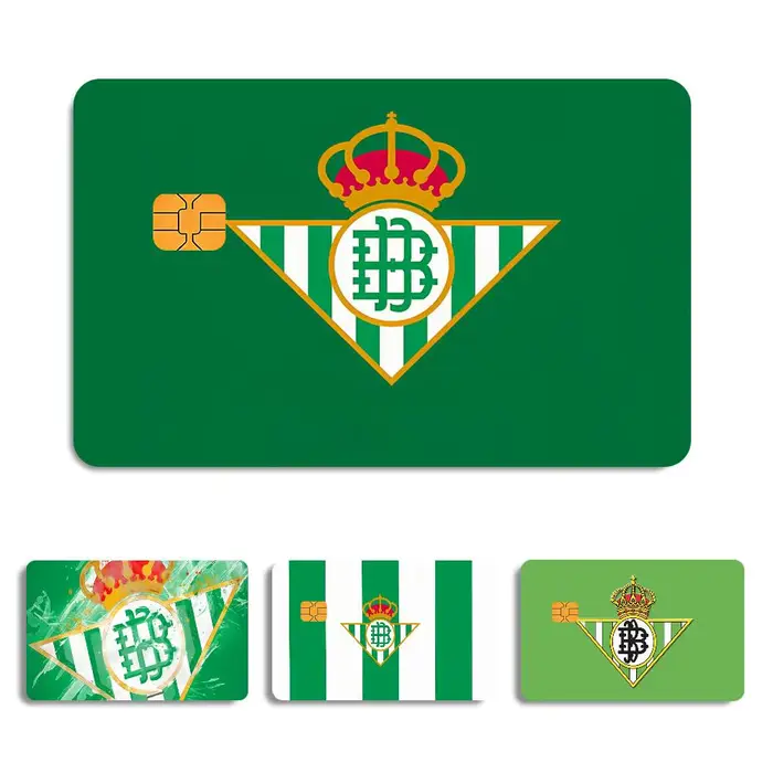 Film autocollant pour carte bancaire R-real-l B-betis-s sport