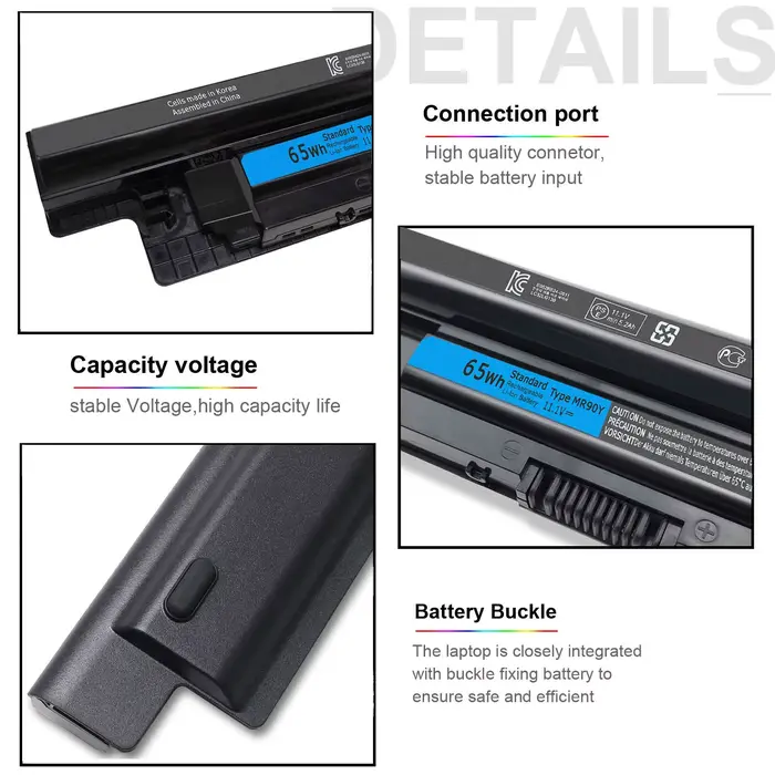 Batterie d'ordinateur portable pour Dell Inspiron