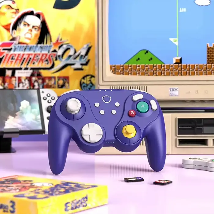 Contrôleur de jeu sans fil violet NYXI Warrior Lite pour Switch 2/PC