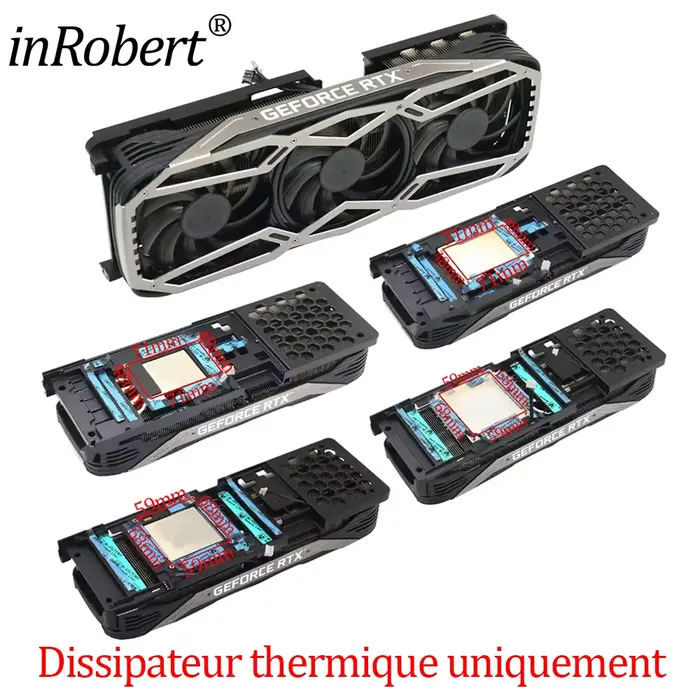  Ventilateur de remplacement de carte graphique d'origine pour Gainward / PNY / Leadtek RTX 3060Ti 3070 3070Ti 3080 3080Ti 3090