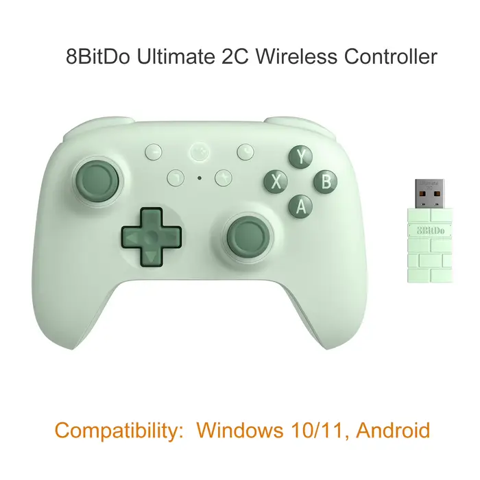 8BitDo Ultimate 2C contrôleur de jeu sans fil nouvelle couleur manette de jeu pour PC Windows 10/11 