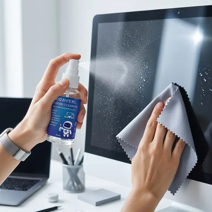 Kit de nettoyage d'écran 50 ml avec chiffon en microfibre