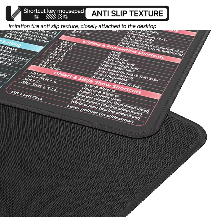 Tapis de souris Excel Shortcut Keys – Grand