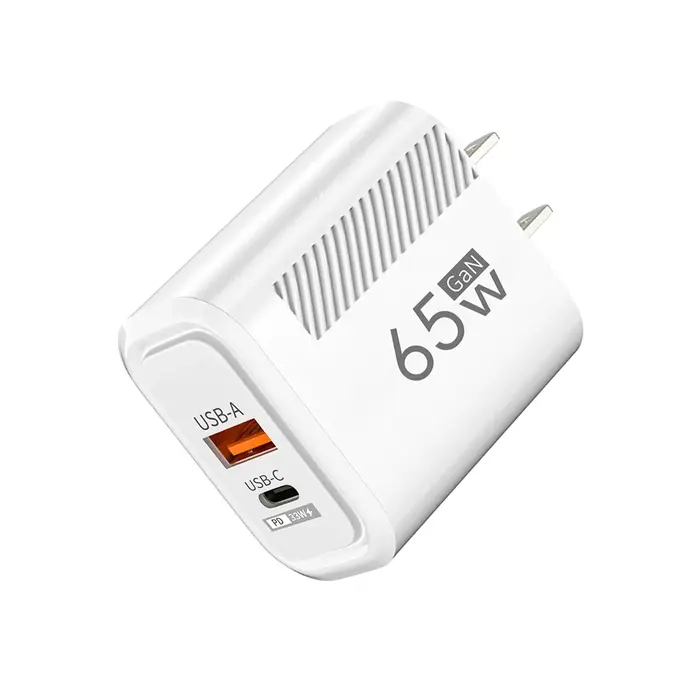 65W GaN Charge rapide USB Type C chargeur US EU Plug PD 3.0
