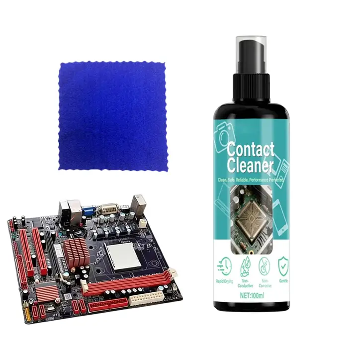 Nettoyant pour circuits imprimés 100 ml – Liquide de nettoyage sans dommage pour cartes mères – Spray