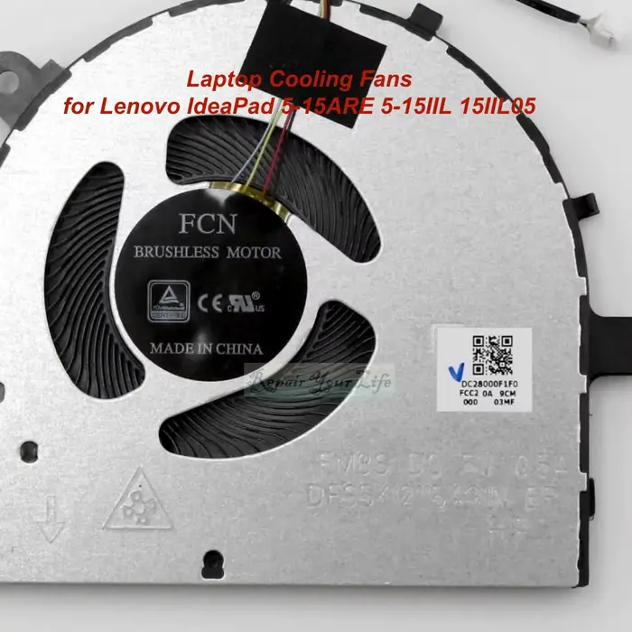 Ventilateurs de refroidissement pour ordinateur portable Lenovo IdeaPad 5V