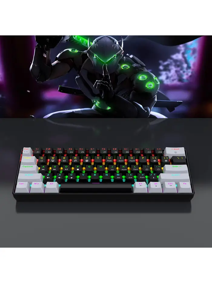 Clavier mécanique de jeu filaire 60%