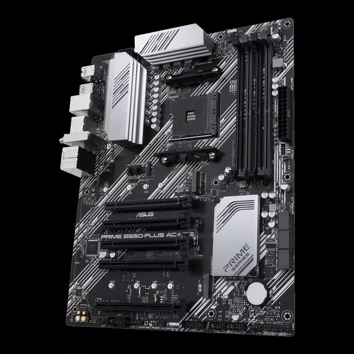 ASUS PRIME B550-PLUS AC-HES carte mère Socket AM4 CPU DDR4 4866 (OC) jeu de puces mémoire B550 ATX