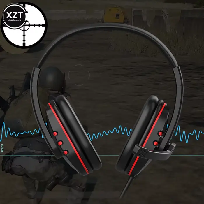 Casque de jeu filaire avec microphone