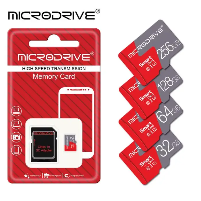 Carte mémoire micro TF SD C10 100% originale 1 Go 2 Go 4 Go 8 Go 16 Go 32 Go 64 Go 128 Go 256 Go