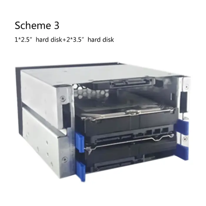 Cages de disque dur à 3 disques 3.5 à 5.25